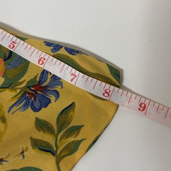 Vintage Y2K Donna Ricci Floral Midi Dress With Bow Tie Back & Pleated Skirt M - Picture 13 of 14